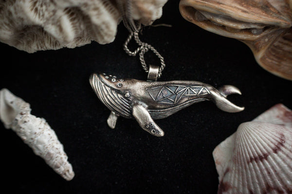 Silver Pendant "Star Whale"