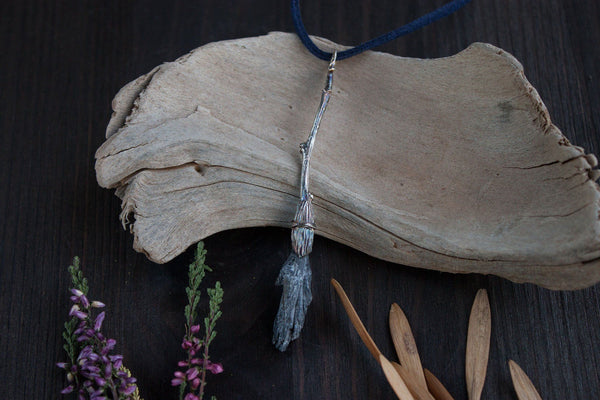 Silver Pendant "Witch's Broom"