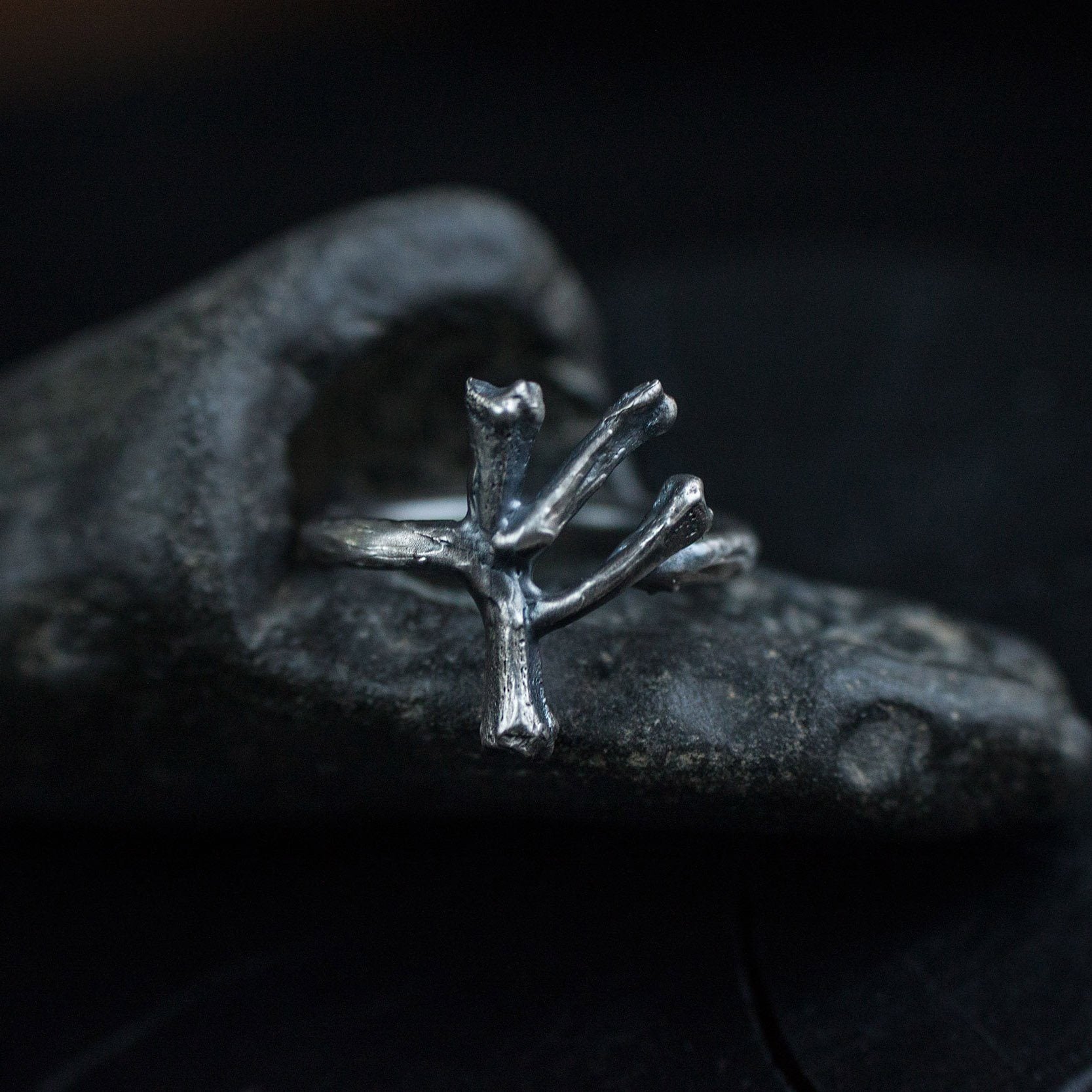 Silver Ring Rune Fehu