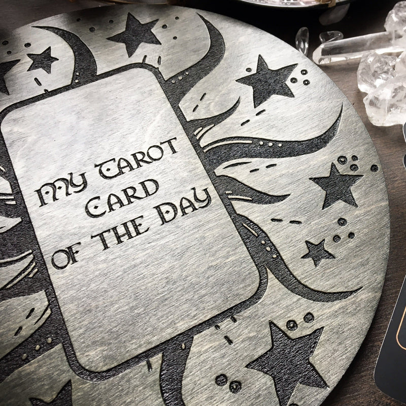 Tarot Board Card of the Day - Gray wood