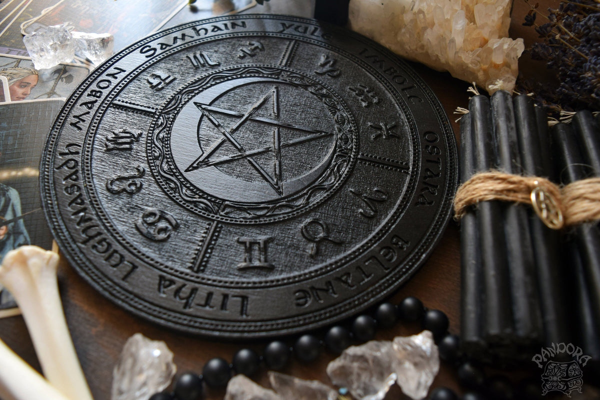 Wheel of the Year - PentaMoon - Black wood